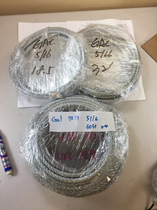 Special Price Galvanize 7 x 19 Stainless Steel Cable Wire Rope 5/16"