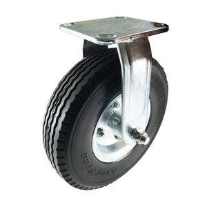 8" x 2-1/2" Flat free Wheel Caster - Rigid