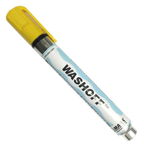 Paint Marker : U-Mark Wash Off YELLOW (Water removable) 1 dozen