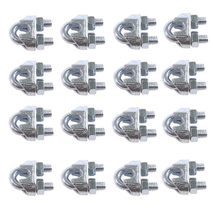 10ea Drop Forged Wire Rope Clips 5/16"