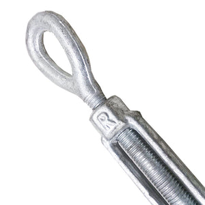 1/2" x 12" Eye/Jaw Turnbuckles for Wire Rope Cable - 2 ea