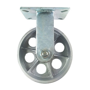 8" x 3" Heavy Duty "Steel Wheel" Caster - Rigid