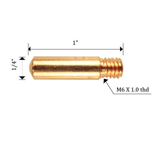 50 pcs Contact Tips 11-35 Tweco Mini/#1 & Lincoln Magnum 100L .035