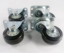 2" Polyurethane Wheel Caster - 2 Rigids & 2 Swivels