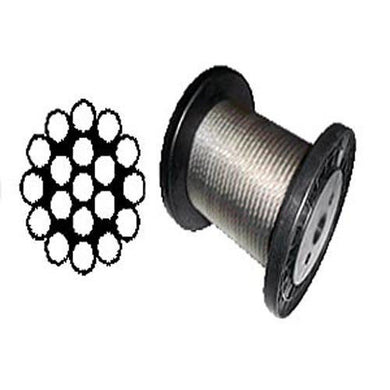 Cable Railing Type 316 Stainless Steel Wire Rope Cable, 1/8