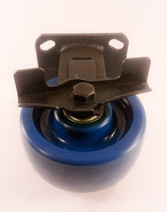 5" x 2"  Solid Polyurethane Wheel Caster - Rigid with Brake