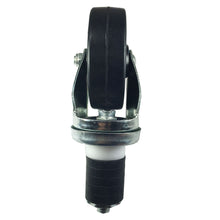 4" x 1-1/4" Hard Rubber on Expanded Applicator Caster - 4 Swivels