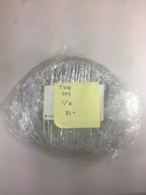 Special Price T-304 Grade 7 x 7 Stainless Steel Cable Wire Rope 1/8