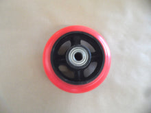 6" x 2" Polyurethane on Steel Core Wheel (RED) with Bearing - 1 EA