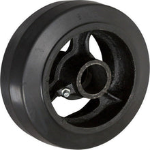 Rubber on Cast Iron 5" x 2" wheel
