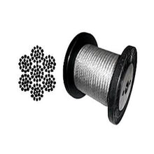 7 x 19 Black Aircraft Cable Wire Rope 1/8" - 500 ft