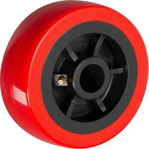 4" x 2" Polyurethane on Plastic Wheel with Bearing - 1 EA